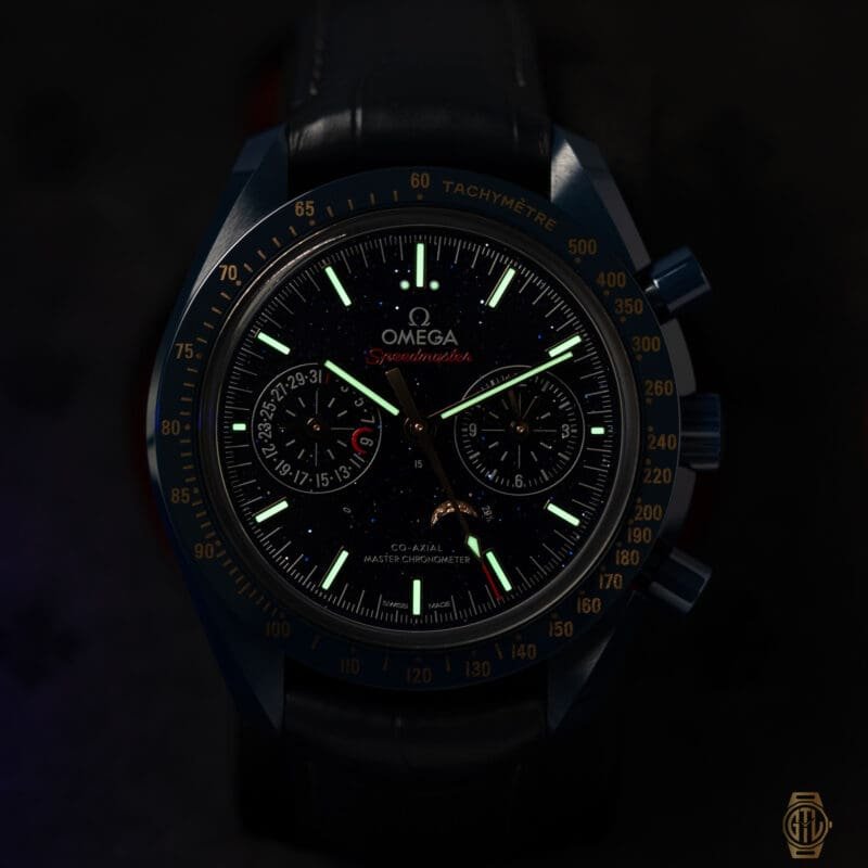 2022 Omega SpeedMaster Moon Phase Aventurine Dial, photo 2 of 11
