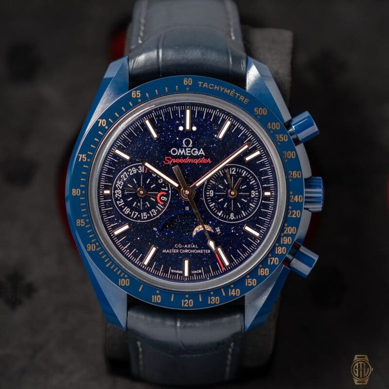 2022 Omega SpeedMaster Moon Phase Aventurine Dial