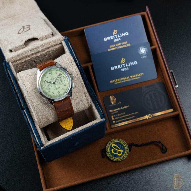 2025 Breitling B09 Chronograph 40 “Pistachio” 40mm, Ref. AB0930, photo 9 of 10