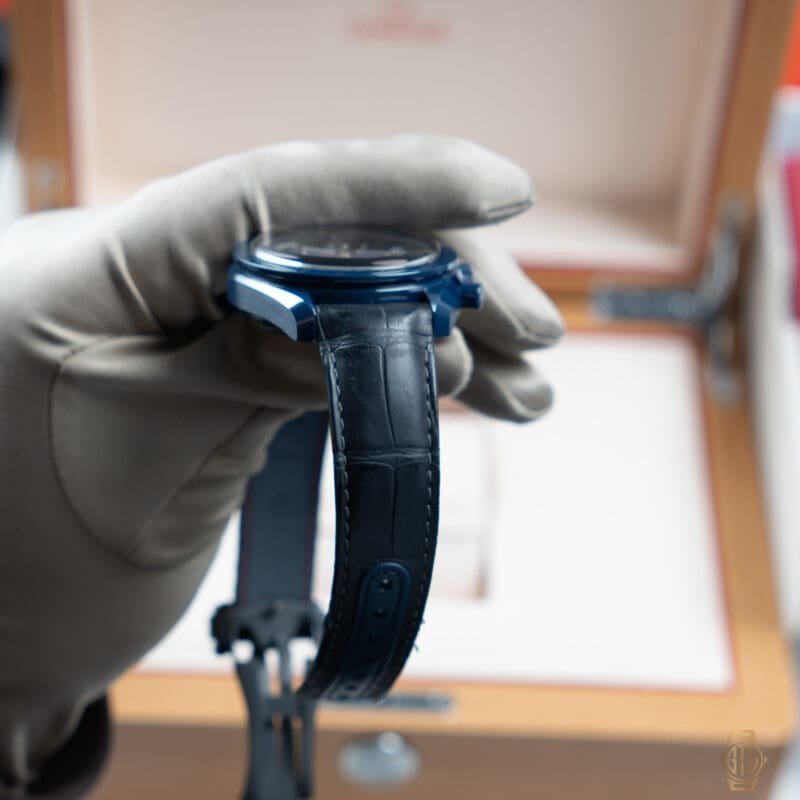 2023 Omega Speedmaster Moonphase Blue Side of The Moon 44mm Blue Ceramic Dial Reference: 304.93.44.52.03.001, photo 6 of 10