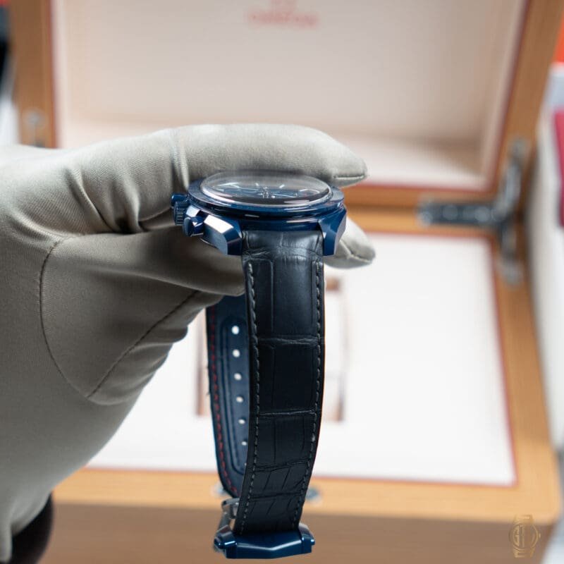 2023 Omega Speedmaster Moonphase Blue Side of The Moon 44mm Blue Ceramic Dial Reference: 304.93.44.52.03.001, photo 5 of 10